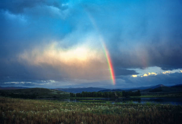 istock Colorado - US Highway 40 Sunset Clouds & Rainbow - 1986 2173590081