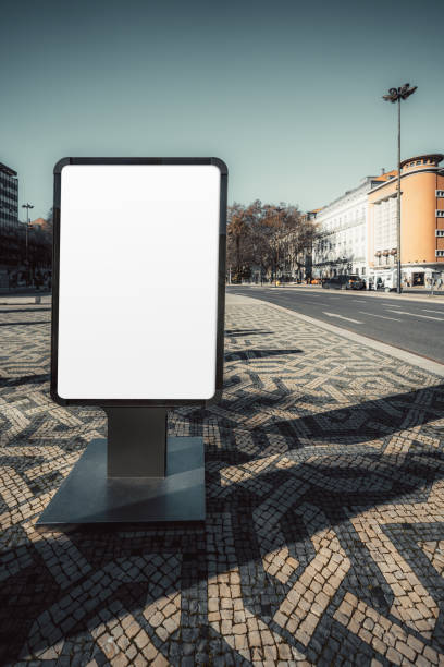 istock Blank billboard in a city square 2173592352