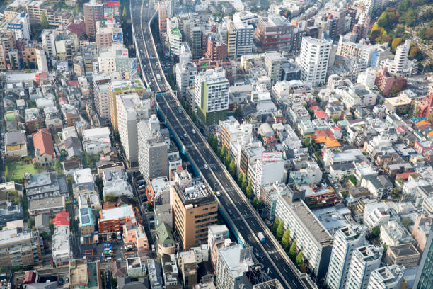 Japan Tokyo Bunkyo district  high density city..