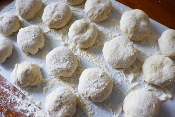 istock process of preparing yeast dough for filled pies 2173608325