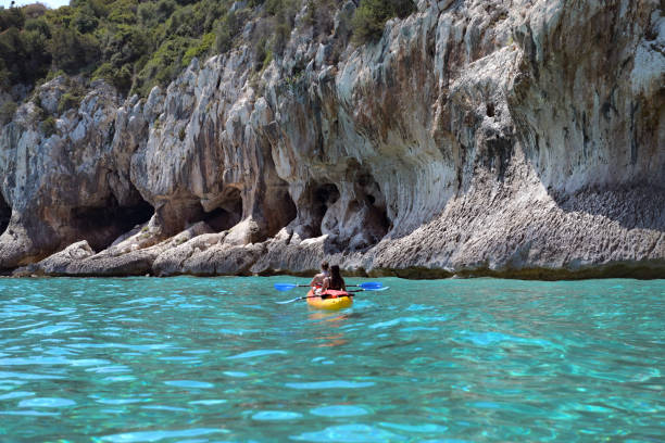 istock Kayaking along the rocky coast in Sardinia 2173616613