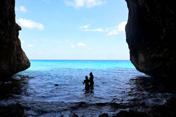 istock cave on rocky coast in Sardinia 2173616681