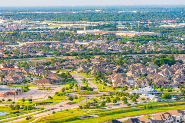 istock Suburban Houston Aerial 2173633572