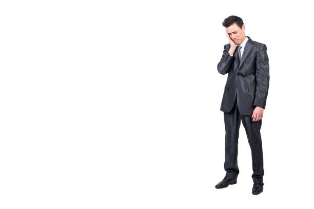 businessman deep in thought