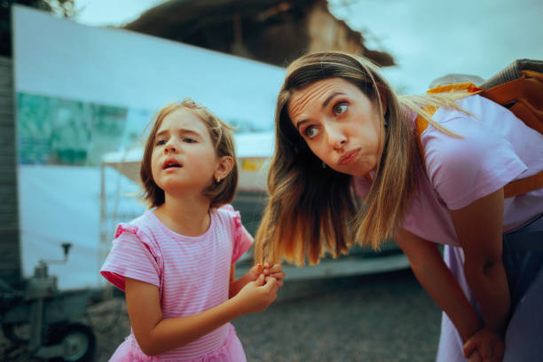 istock Daughter Teasing Her Mom Acting out and Complaining 2173639903