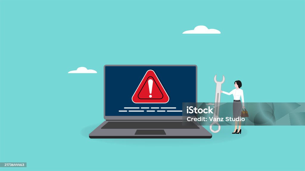 Computer Problem Solving Imges Problem Solving Businesswoman Carrying A Big Key To Fix Problems With A ...