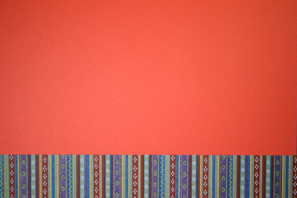 Red paper and striped background material, Hinamatsuri background, Hinamatsuri, Japan, Japanese style