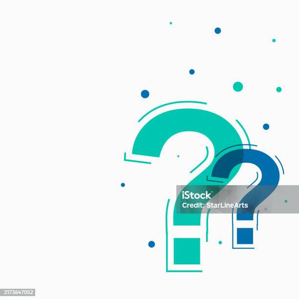Quick Questions Sign Trendy Question Mark Sign Template For Web Help Or Support Stock ...