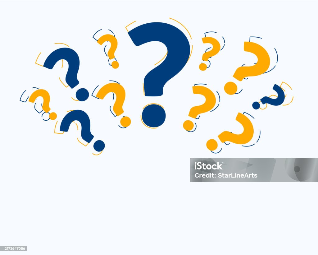Question Sign Simple Question Mark Sign Template For Problem Solving Query Stock ...