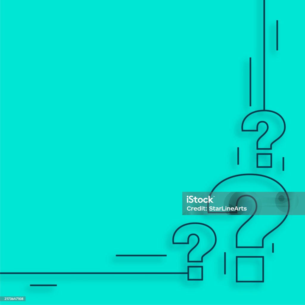 Quick Questions Sign Web Help And Support Question Mark Sign Template In Line Style Stock ...