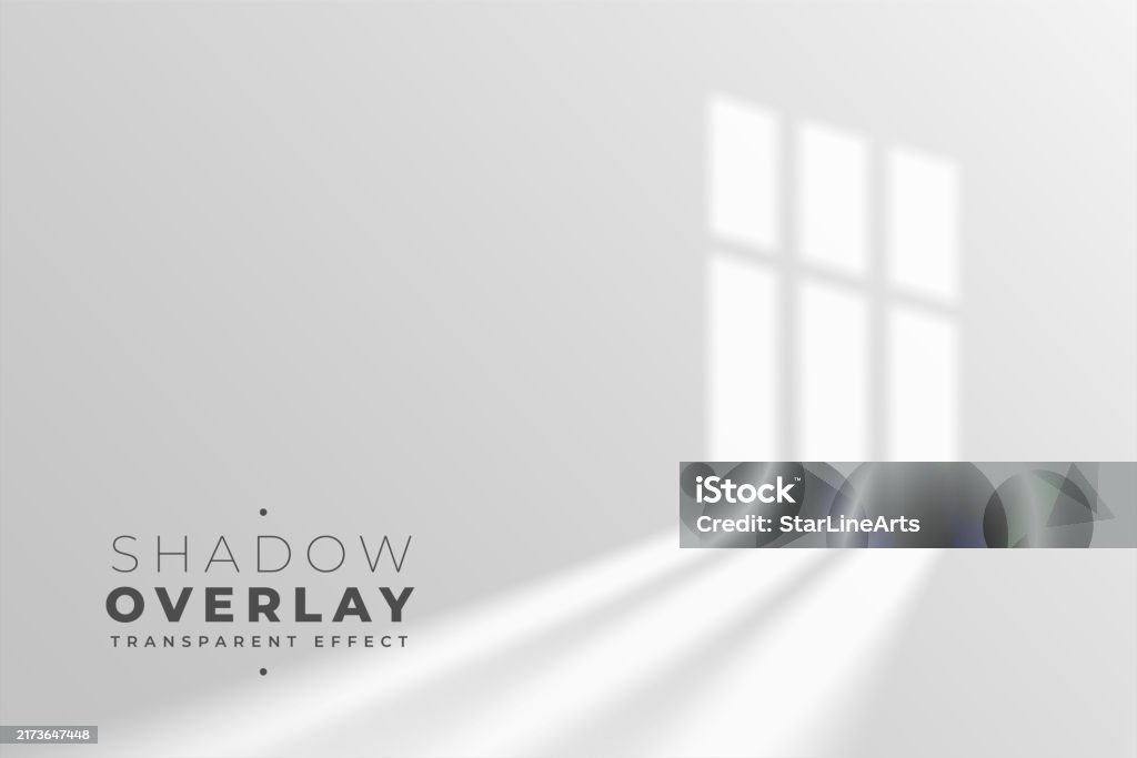 Window Light Graphic Realistic Long Window Light And Shadow Overlay On Flat Surface Stock ...