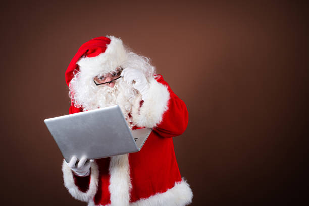 istock Santa Claus detective is looking for a criminal. 2173648270