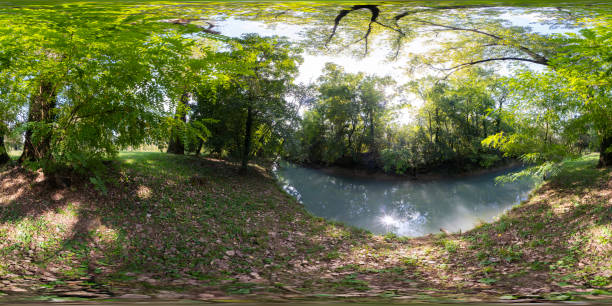 istock 360 VR. Stream in the countryside 2173665938