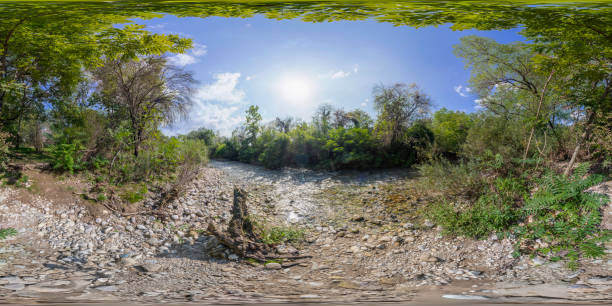 istock 360 VR. Stream in the countryside 2173665960
