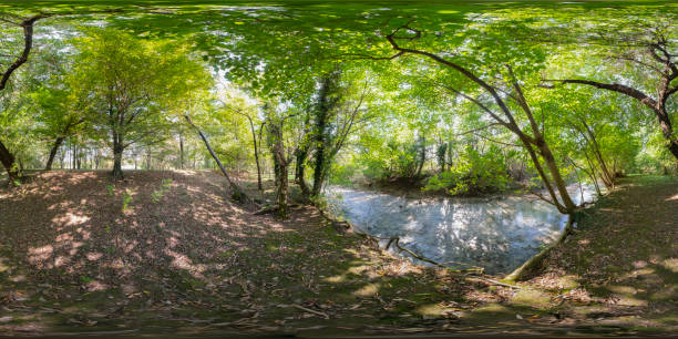 istock 360 VR. Stream in the countryside 2173666095