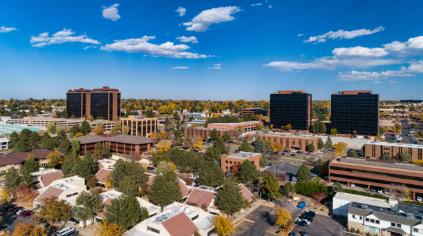 istock Aurora, Colorado Skyline With Highrise Buildings 2173669102