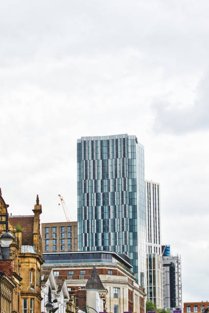 istock Modern Skyscraper in Urban Landscape in Leeds, UK 2173669963