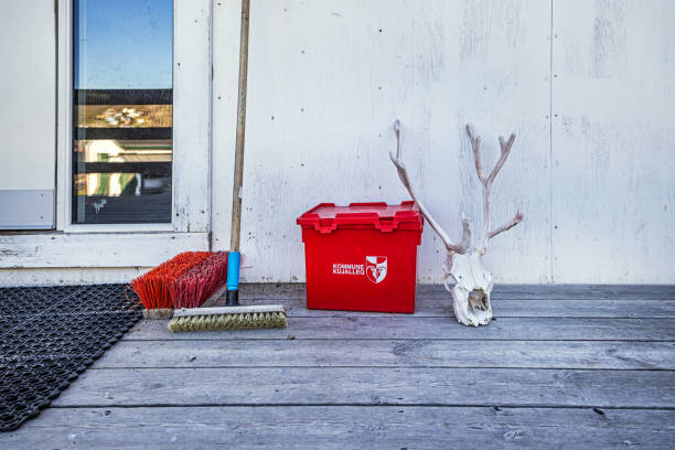 3d realistic red plastic bucket rendering with handle