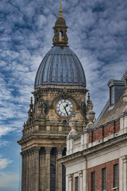 istock Historic Clock Tower with Domed Roof in Leeds, UK 2173670136