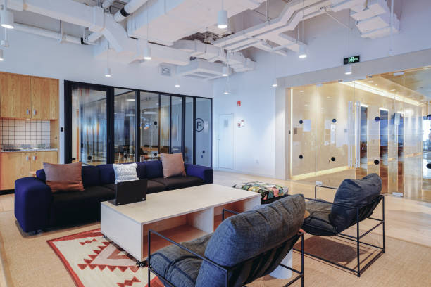 istock A vibrant and modern co-working space with a mix of comfortable lounge seating and work tables 2173679594