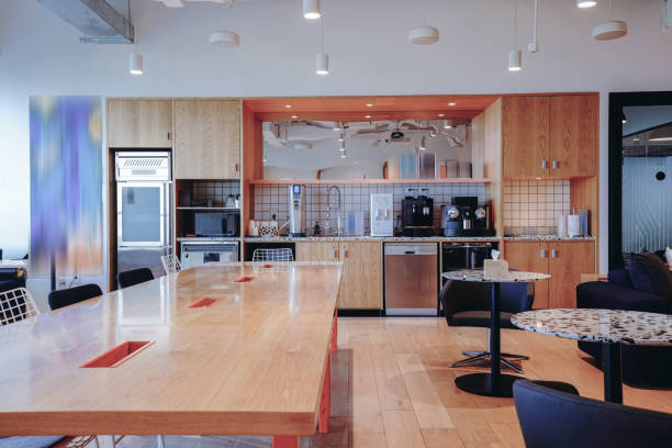 istock A vibrant and modern co-working space with a mix of comfortable lounge seating and work tables 2173680765