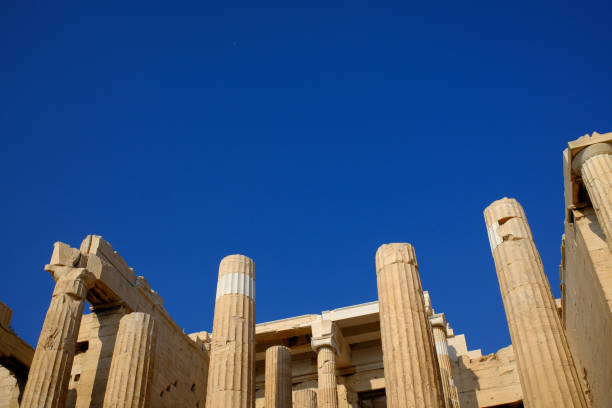 ancient clasic helenic athenas ruins o acropolis