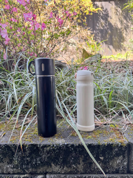 istock Black and white water bottle on a concrete wall in Auckland, NZ. 2173682208
