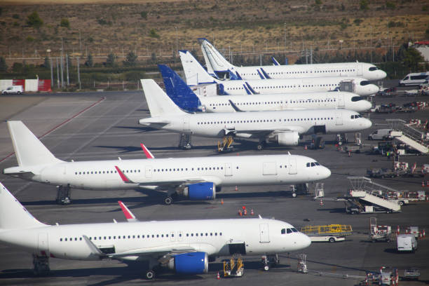istock planes in the airport ready to fly 2173685339