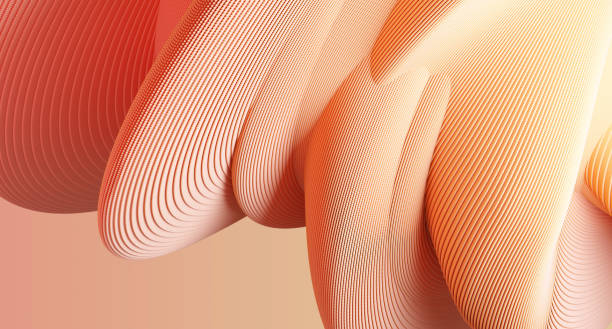 istock 3d render of abstract detailed shape. 2173686431