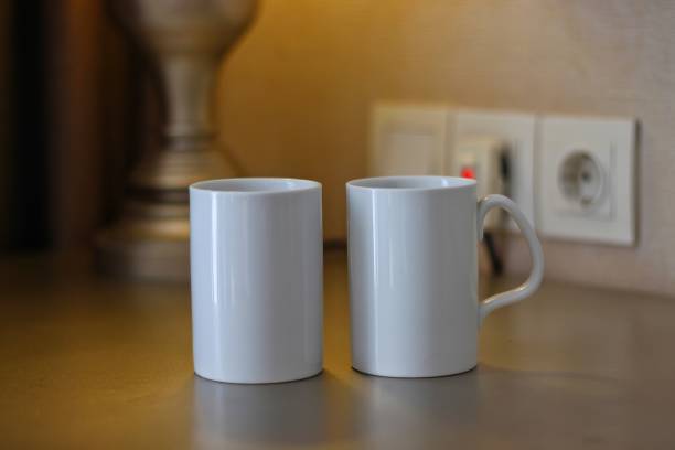 istock The white glass stands on a table 2173686694