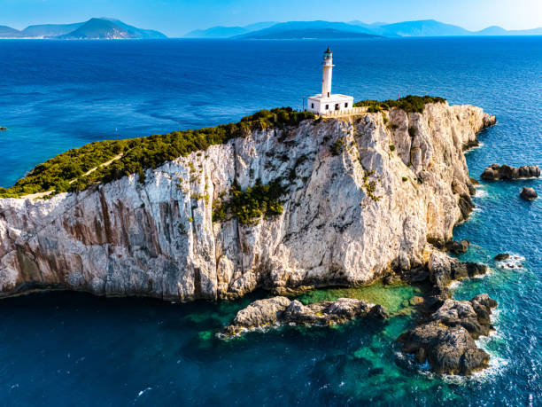 istock Cape Lefkatas Lighthouse, on Lefkada Island, Greece 2173694211