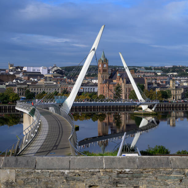 istock The Peace Bridge over the River Foyle in Derry 2173694842