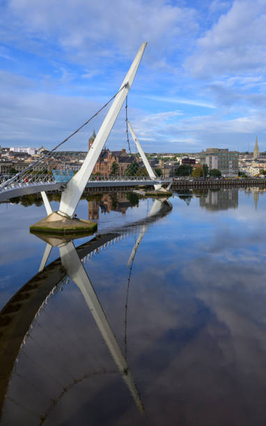 istock The Peace Bridge over the River Foyle in Derry 2173694906