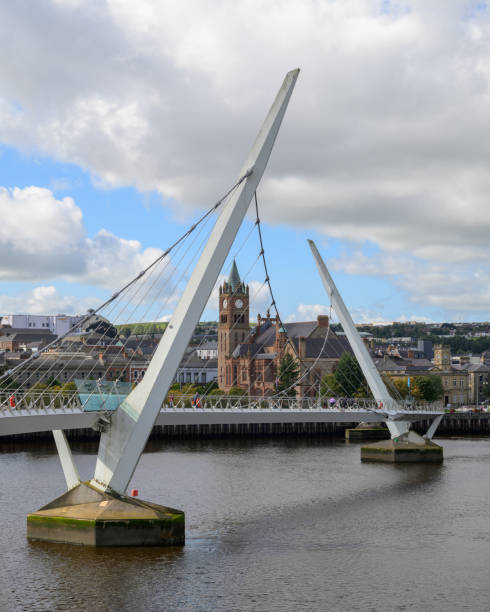 istock The Peace Bridge over the River Foyle in Derry 2173695044
