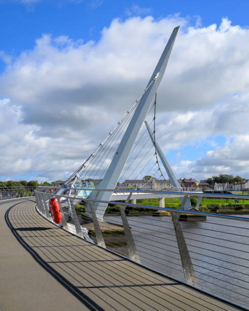 istock The Peace Bridge over the River Foyle in Derry 2173695111