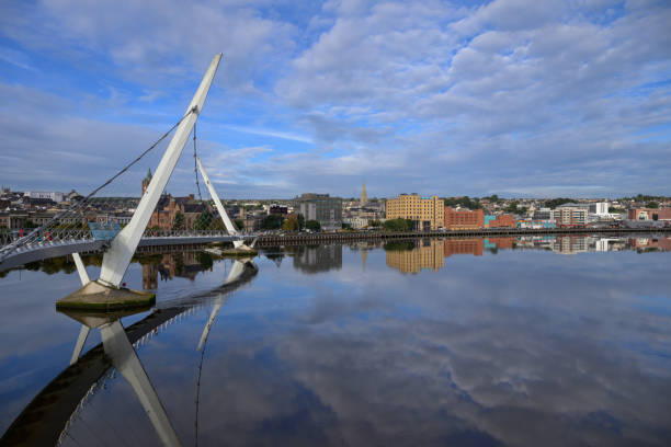 istock The Peace Bridge over the River Foyle in Derry 2173695150