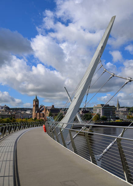 istock The Peace Bridge over the River Foyle in Derry 2173695326