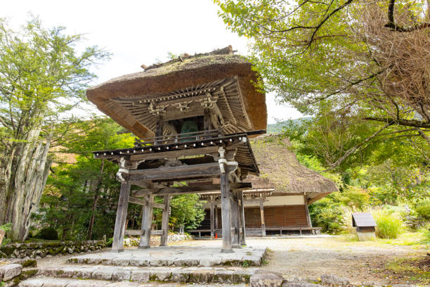 Old Japanese house with thatched roof in Shirakawa Village, Gifu Prefecture, 25 September 2023.UNESCO World Heritage Site.