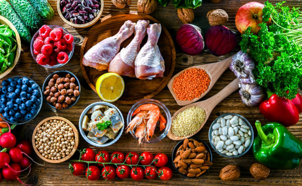 istock Food products representing the MIND diet 2173696799