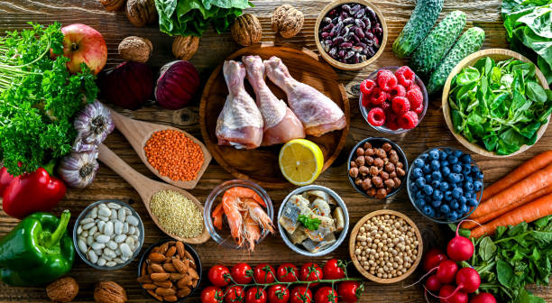 istock Food products representing the MIND diet 2173696844
