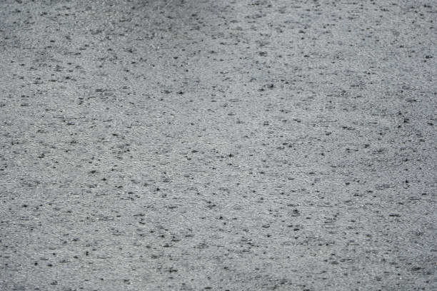 autumn rain, puddle, drops of rain.  Abstract background and texture for design.