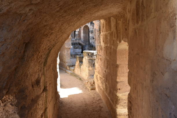 istock Underpass with Half Arch in El Jem Roman Amphitheater 2173712947