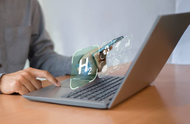istock Green industries and alternative energy Future climate-friendly energy solutions to achieve net-zero emissions, concepts for clean hydrogen energy. 2173714170