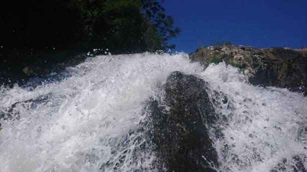 istock Crystal clear waters of this beautiful waterfall 2173723548