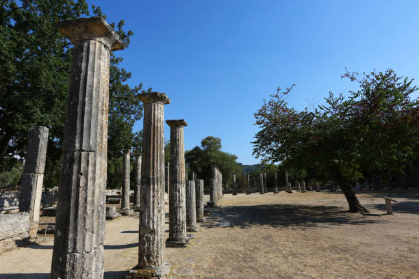 istock classic and ancient ruins of olympia in greece 2173724691