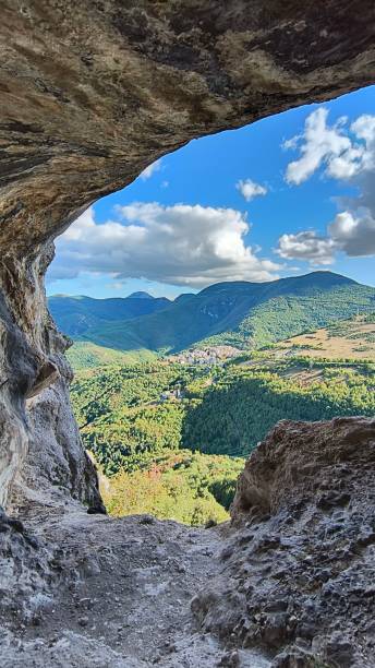 istock Castelleta village trough the cave 2173725043