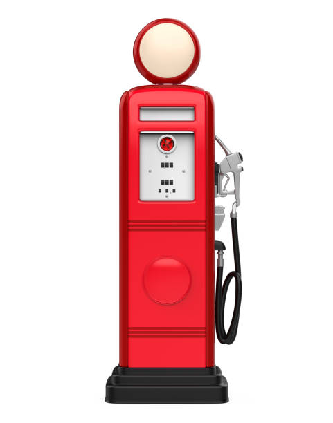 istock Retro Gas Pump Isolated 2173725786