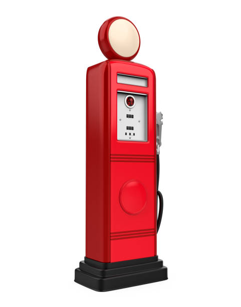 istock Retro Gas Pump Isolated 2173725931