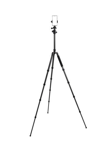 istock Smartphone on tripod camera stand isolated on white background. Technology concept. Business and finance concept. Advertising and promotion concept. Marketing and online shopping concept. Health care and beauty care concept. 2173737703