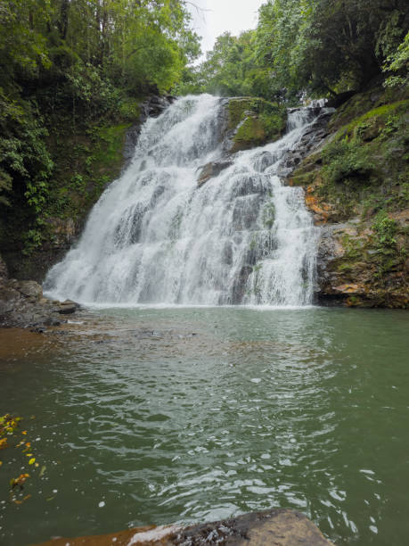 istock Waterfalls with crystal clear water 2173743362